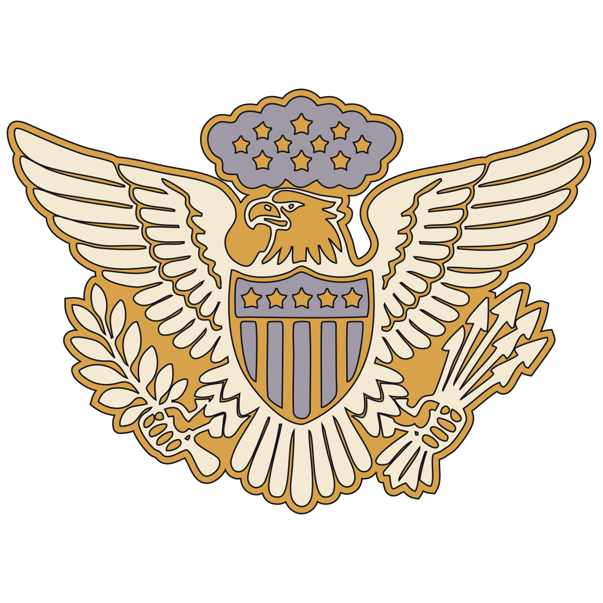 Great Seal Eagle Cap Device — United States Army, 1902–1918 preview