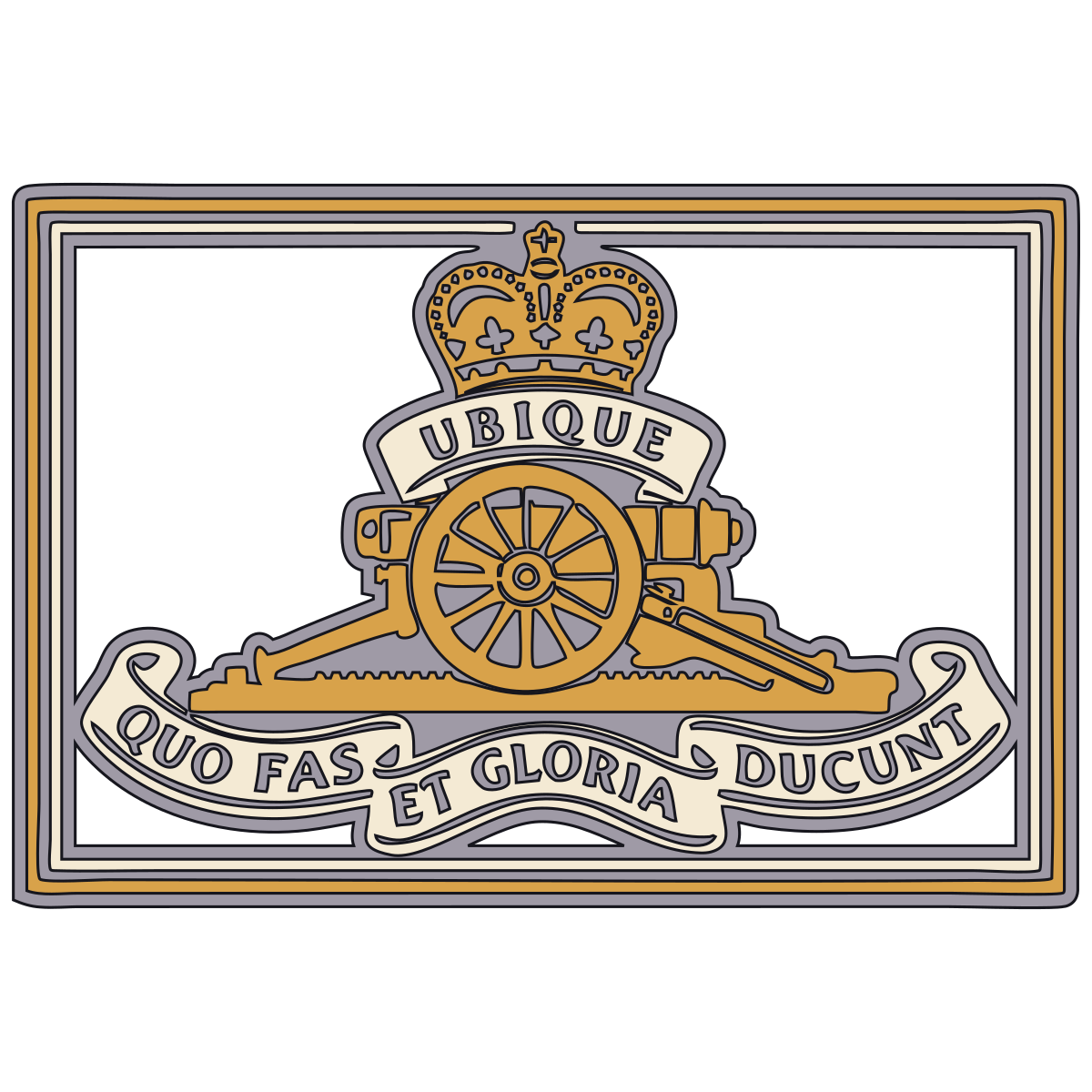 Royal Artillery Gun Badge — British Army, 18th–Early 20th Century preview