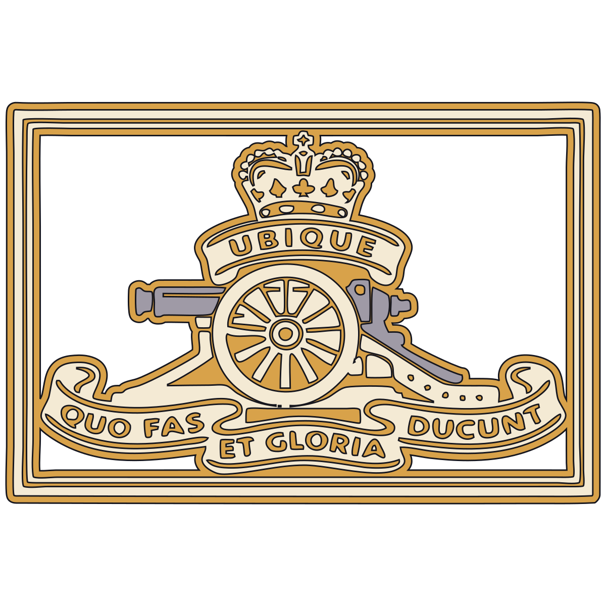 Royal Artillery Gun Badge — British Army, 18th–Early 20th Century preview
