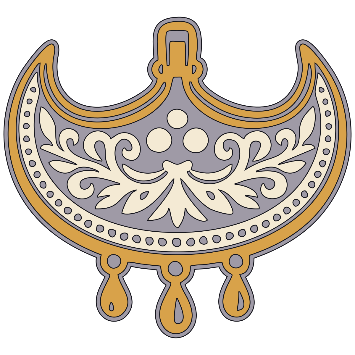 Crescent Lunula Pendant — Early Medieval Slavic Contexts preview