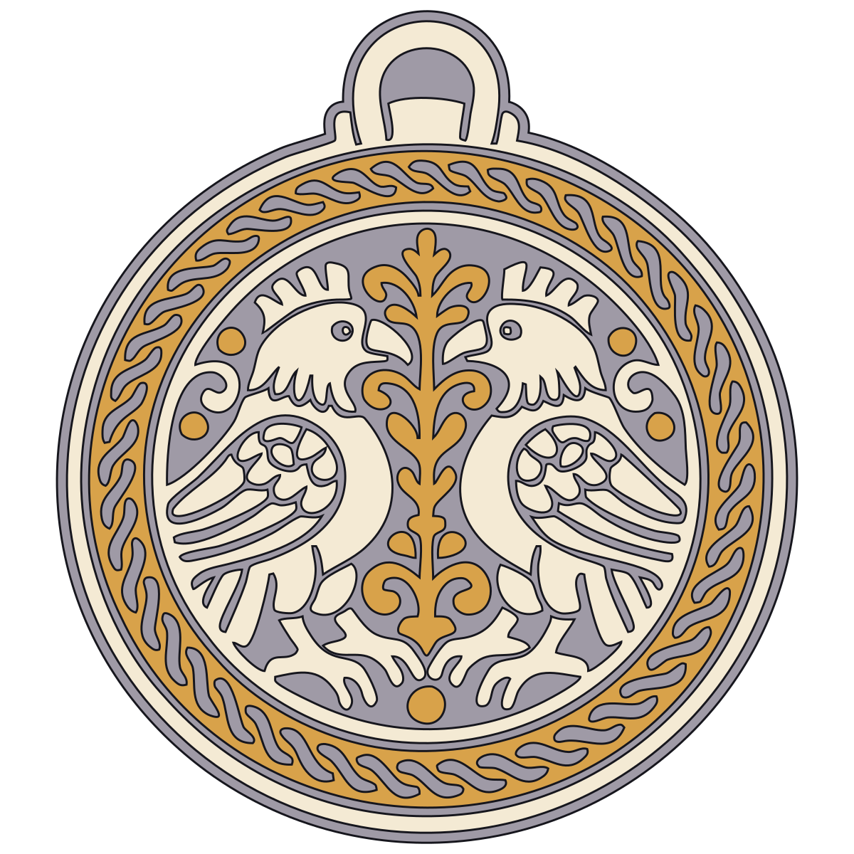 Paired Birds Medallion — Kyivan Rus’ preview