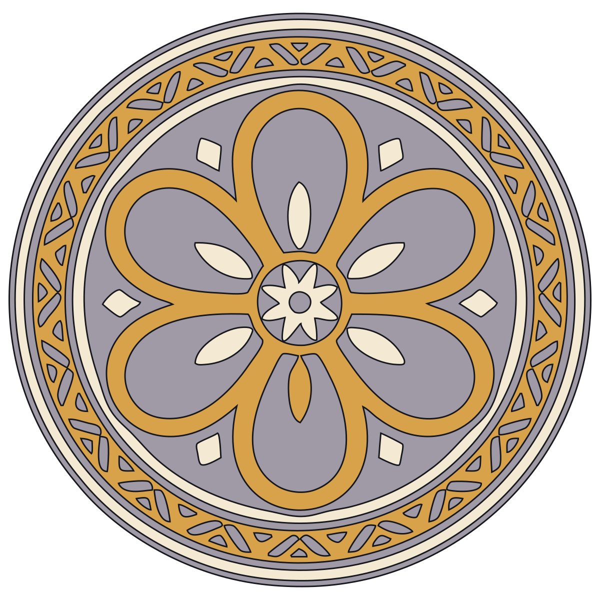 Six-Petal Rosette — Slavic Folk Woodcarving and Architecture preview
