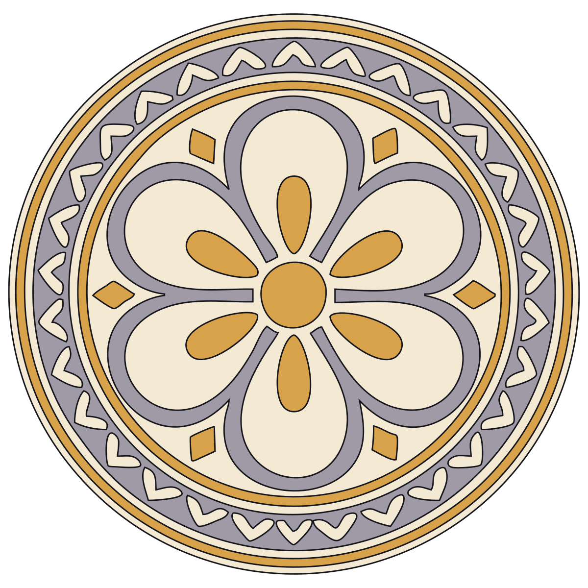 Six-Petal Rosette — Slavic Folk Woodcarving and Architecture preview