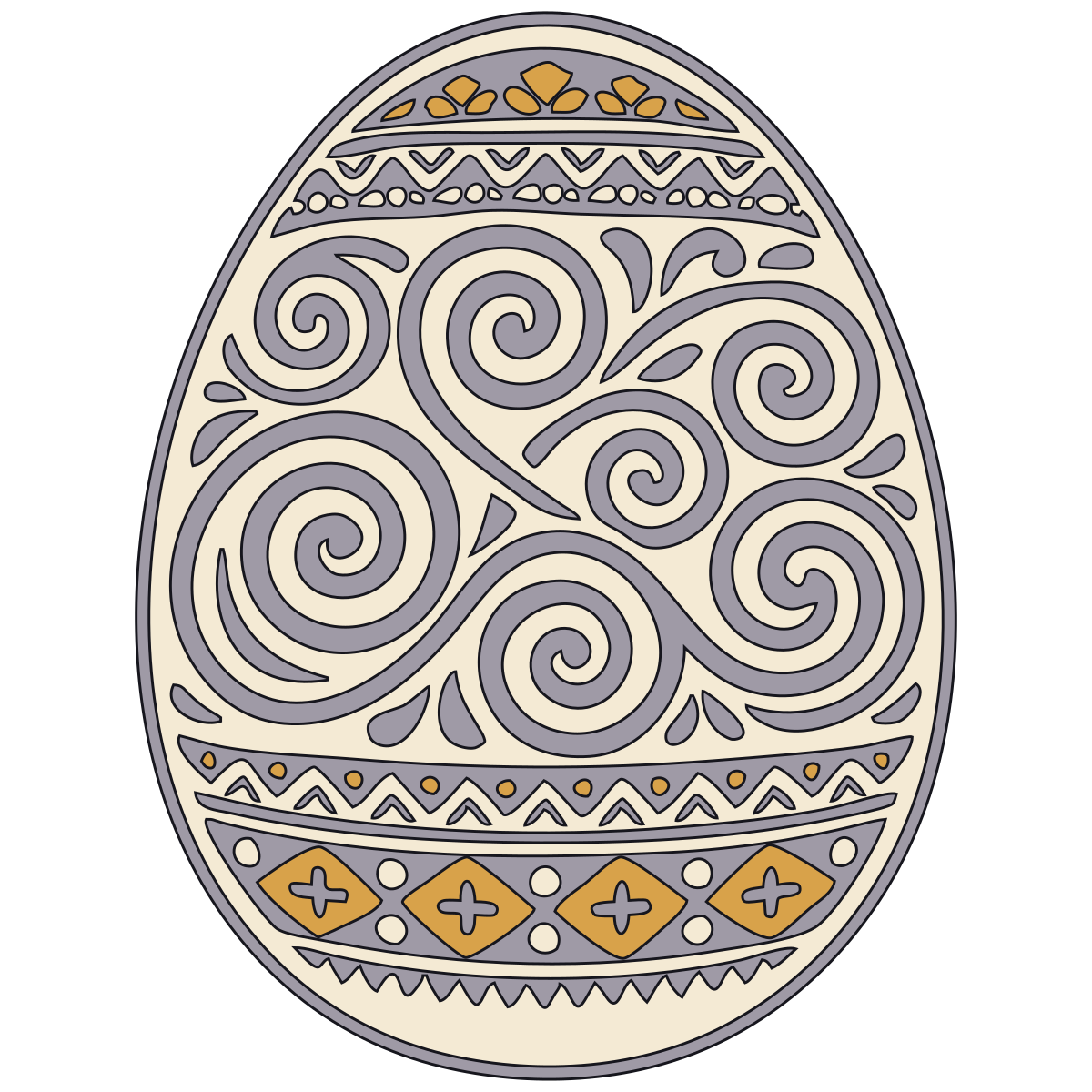 Spiral Motif — Slavic Folk Carving and Decorated Eggs preview