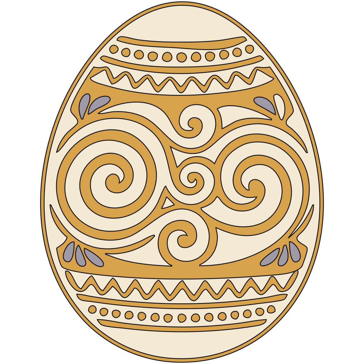 Spiral Motif — Slavic Folk Carving and Decorated Eggs preview