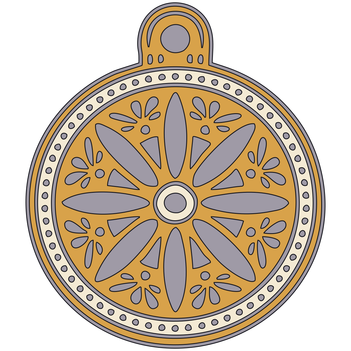 Wheel Rosette Pendant — Early Medieval West Slavic Contexts V3 preview