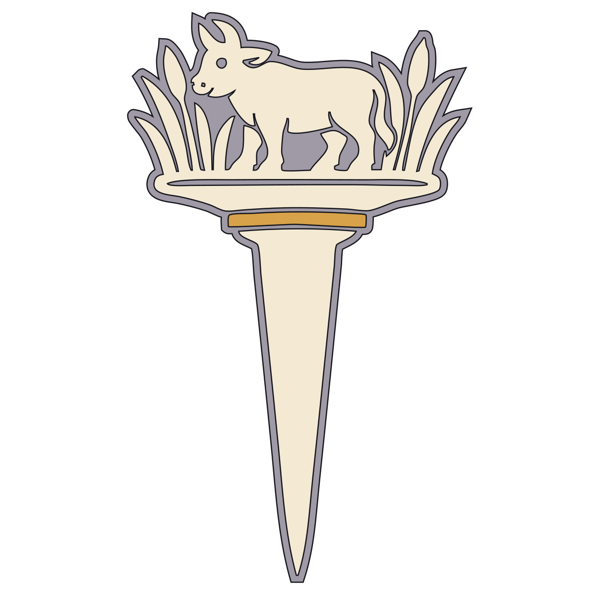 Bull-in-Reeds Foundation Peg — Documented Sumerian Motif, Lagash II preview