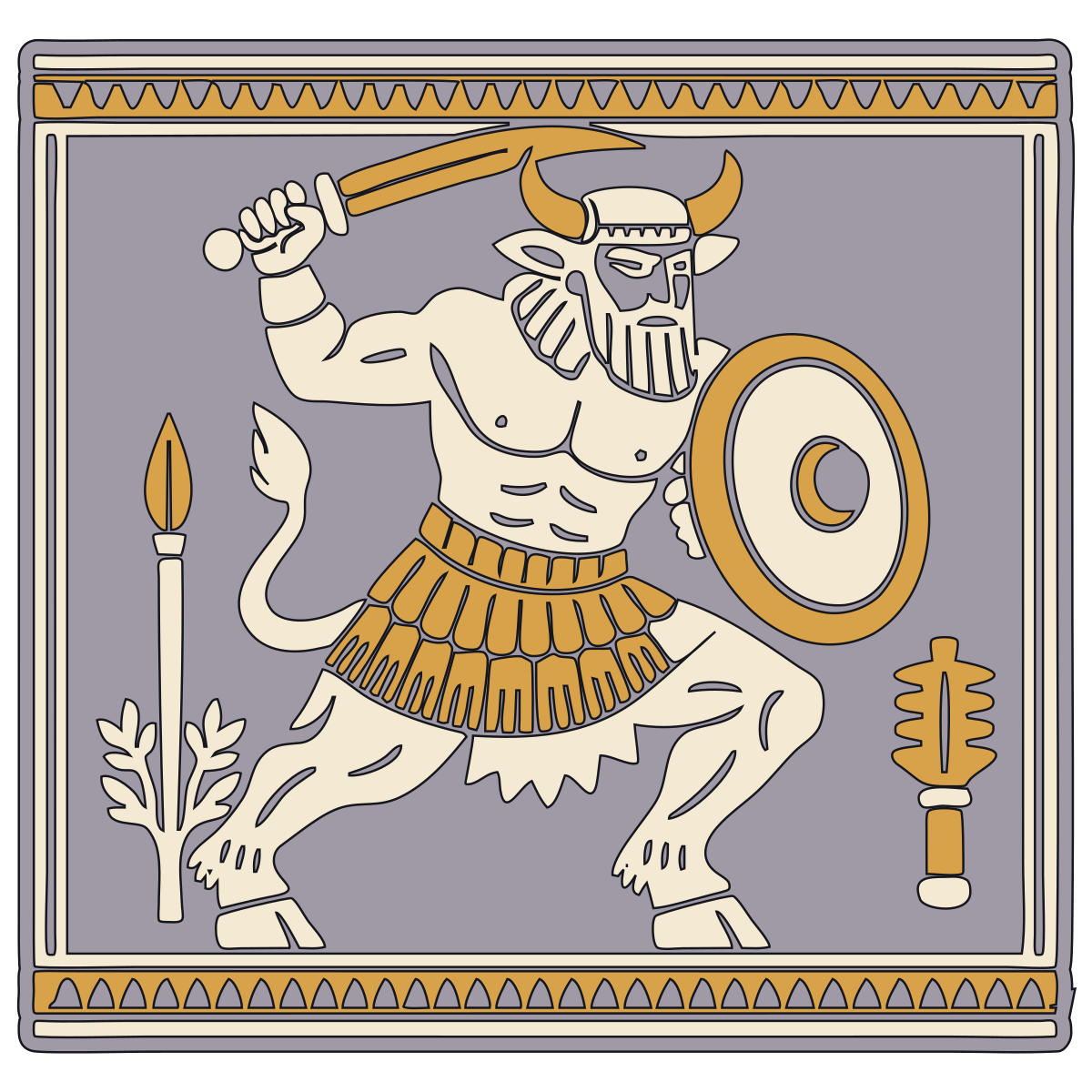 Bull-Man (gud-alim / kusarikku) — Documented Sumerian/Akkadian Motif, Early Dynastic–Akkadian V2 preview