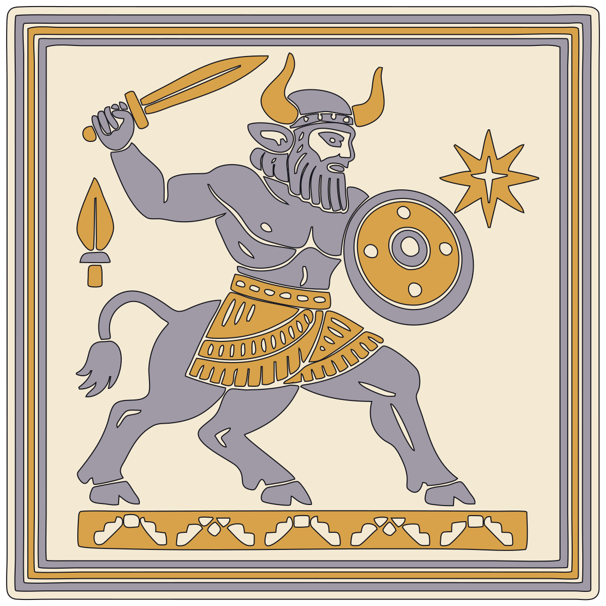 Bull-Man (gud-alim / kusarikku) — Documented Sumerian/Akkadian Motif, Early Dynastic–Akkadian V3 preview