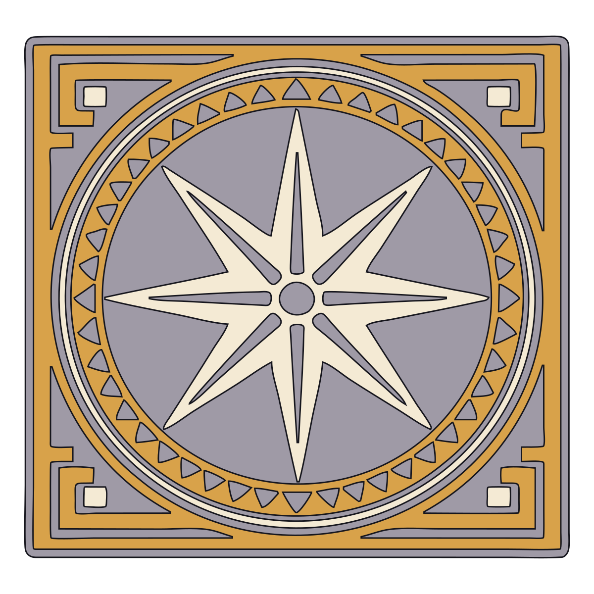 Eight-Pointed Star — Documented Sumerian/Akkadian Motif, Early Dynastic–Old Babylonian preview