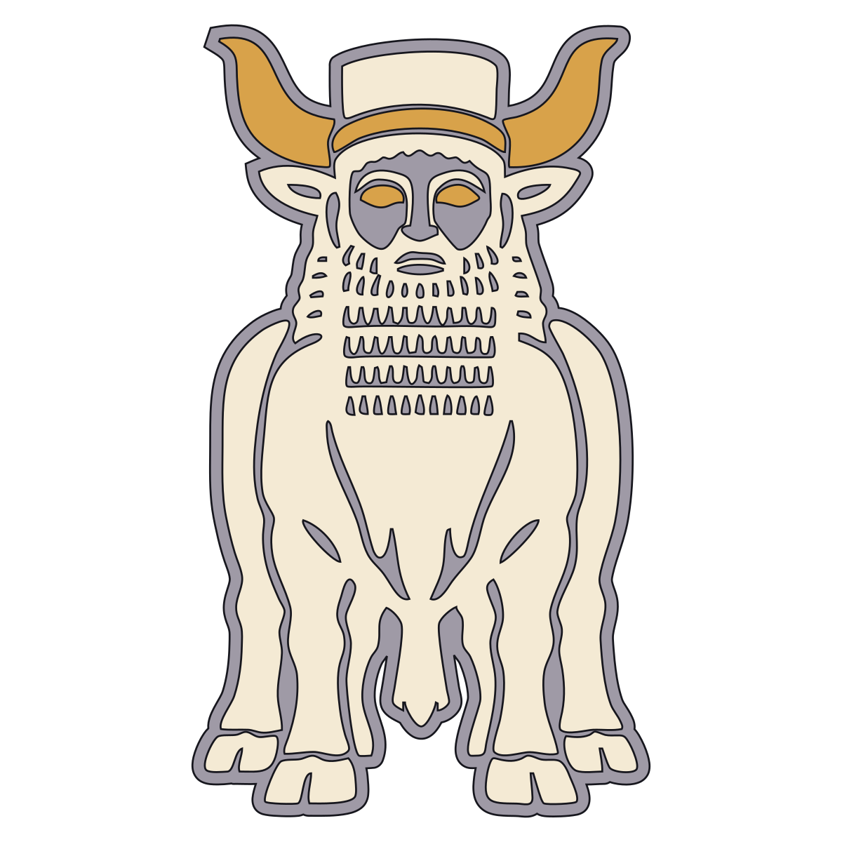 Human-Headed Bull (alim) — Documented Sumerian/Akkadian Motif, Early Dynastic–Akkadian preview