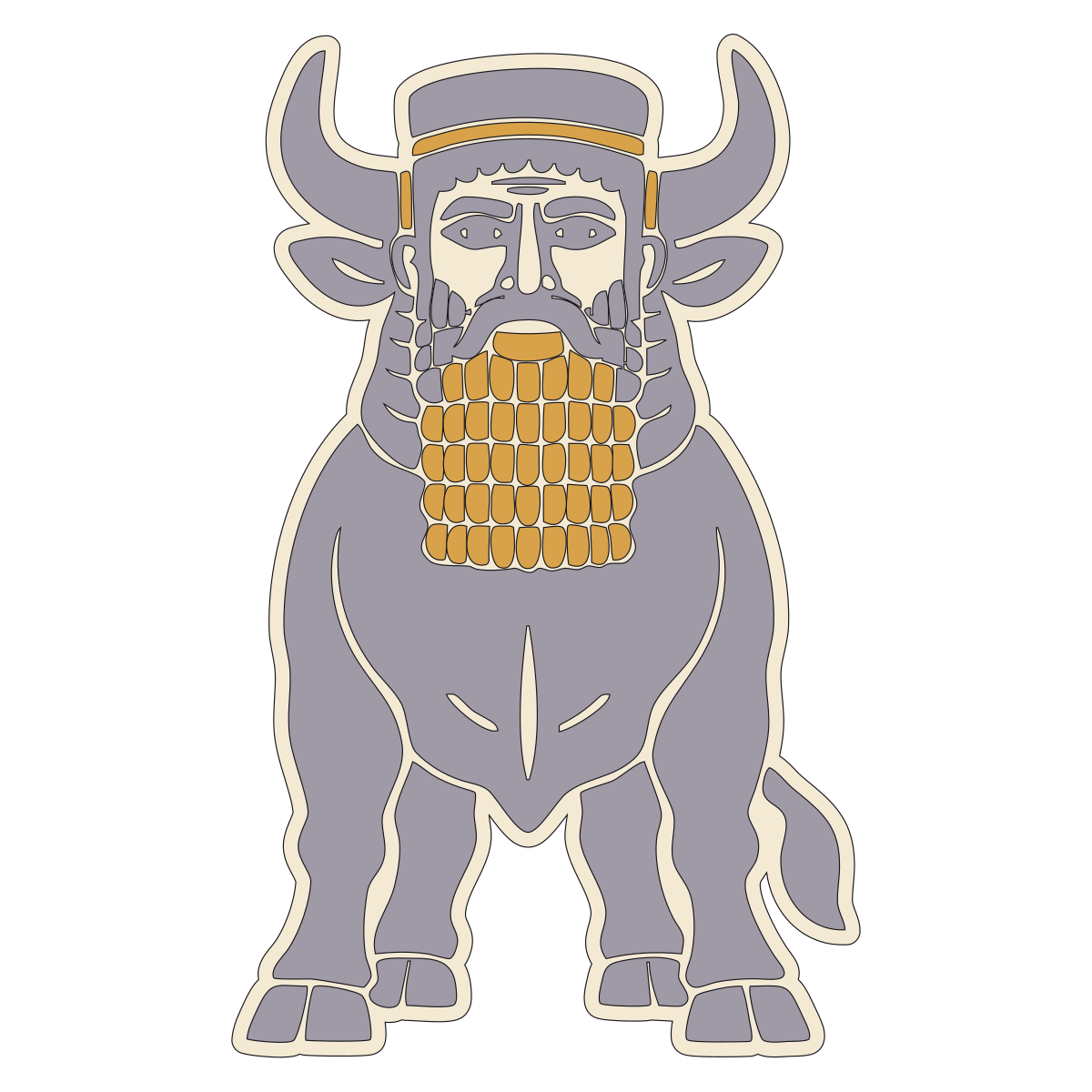 Human-Headed Bull (alim) — Documented Sumerian/Akkadian Motif, Early Dynastic–Akkadian V2 preview