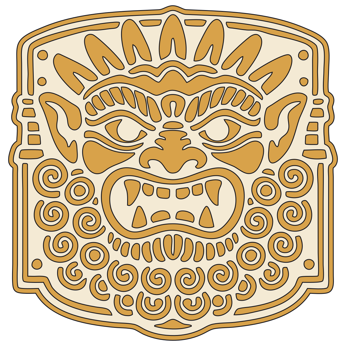 Humbaba Frontal Face — Documented Akkadian Motif, Old Babylonian preview