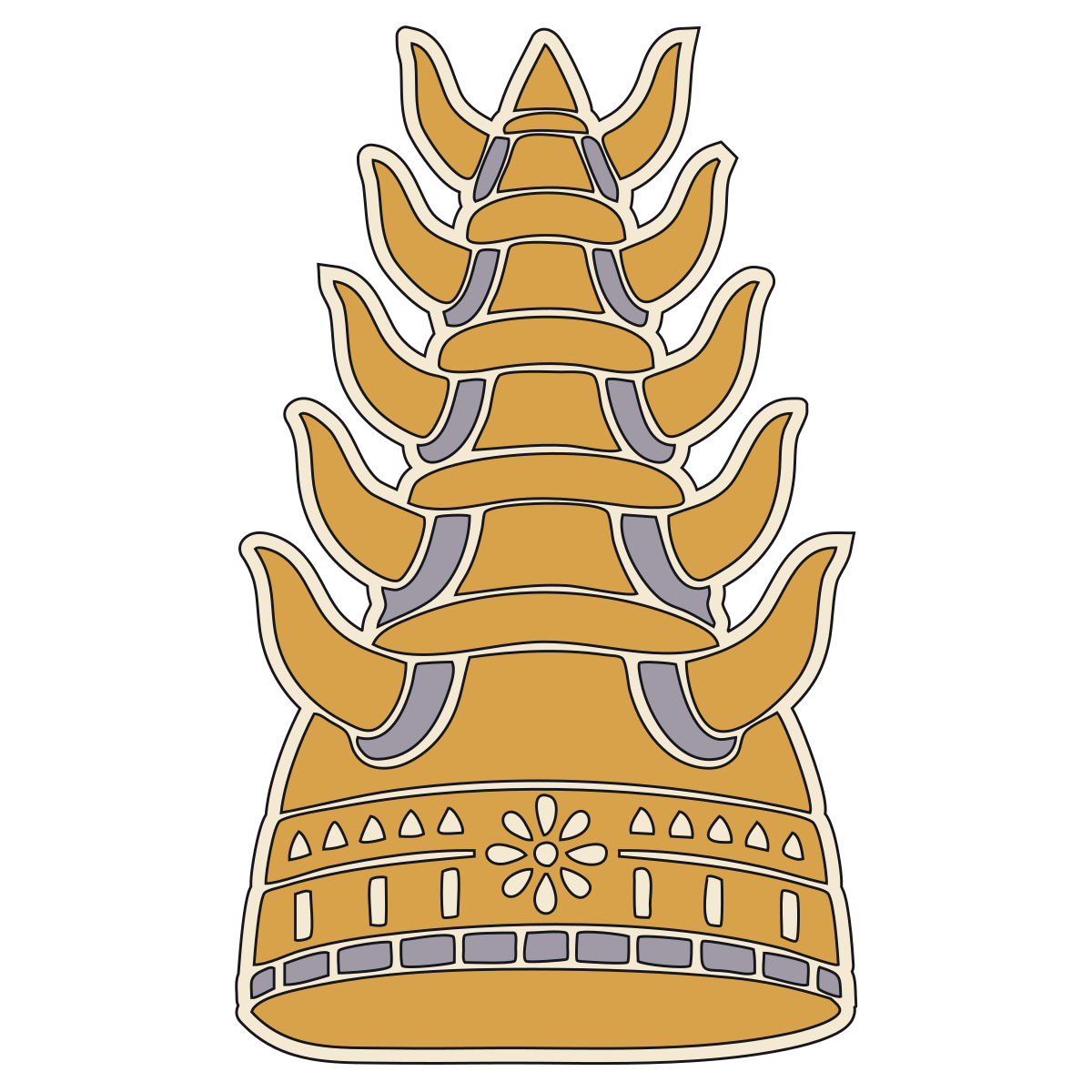 Multiple-Horned Crown / horned miter — Documented Sumerian/Akkadian Motif, Early Dynastic–Old Babylonian V3 preview