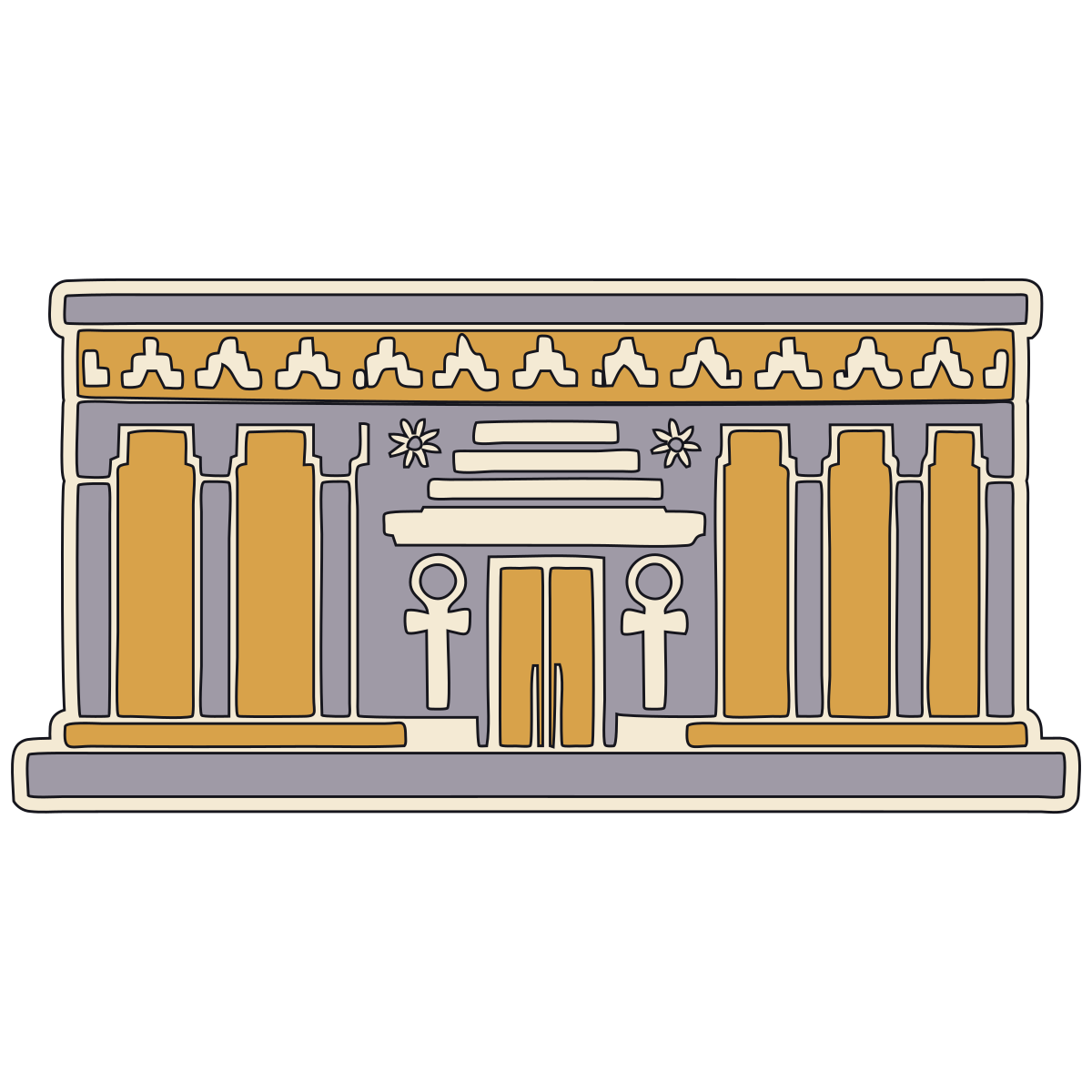Niched Temple Facade — Documented Sumerian Motif, Late Uruk–Early Dynastic preview