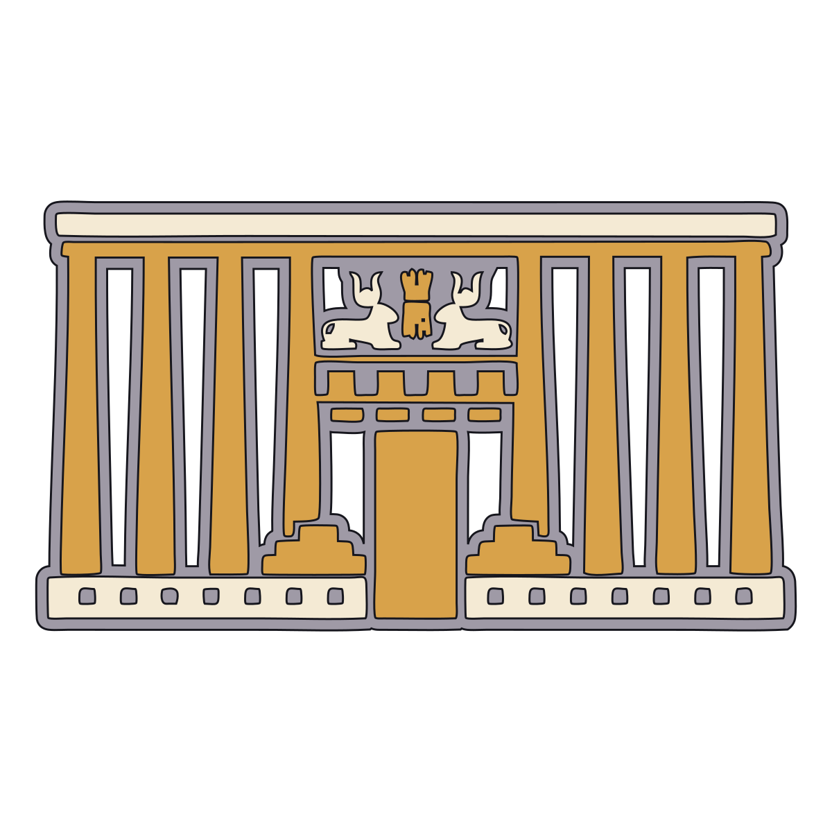 Niched Temple Facade — Documented Sumerian Motif, Late Uruk–Early Dynastic preview