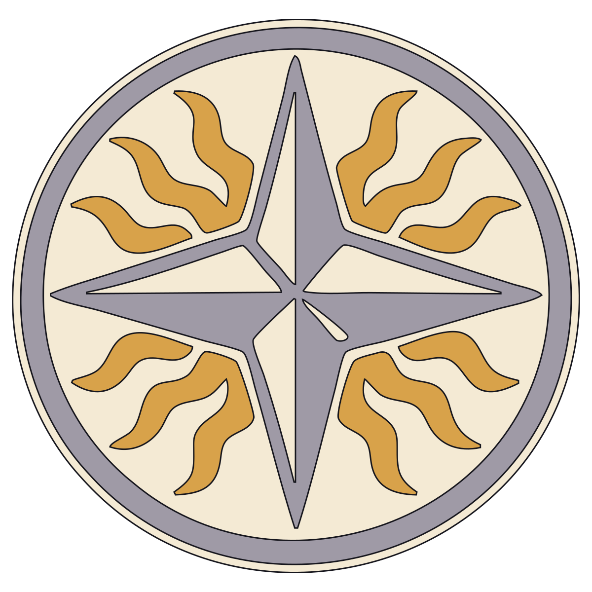 Rayed Solar Disk (Utu/Shamash šamšatu) — Documented Akkadian Motif, Akkadian–Old Babylonian preview