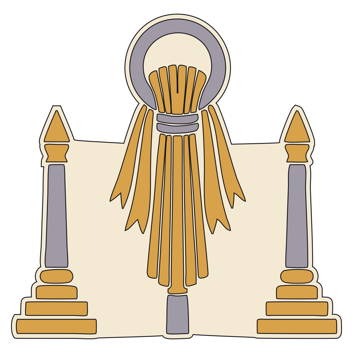 Reed-Bundle Ring-Post with Streamer (MUŠ3, Inanna) — Documented Sumerian Motif, Late Uruk–Jemdet Nasr preview