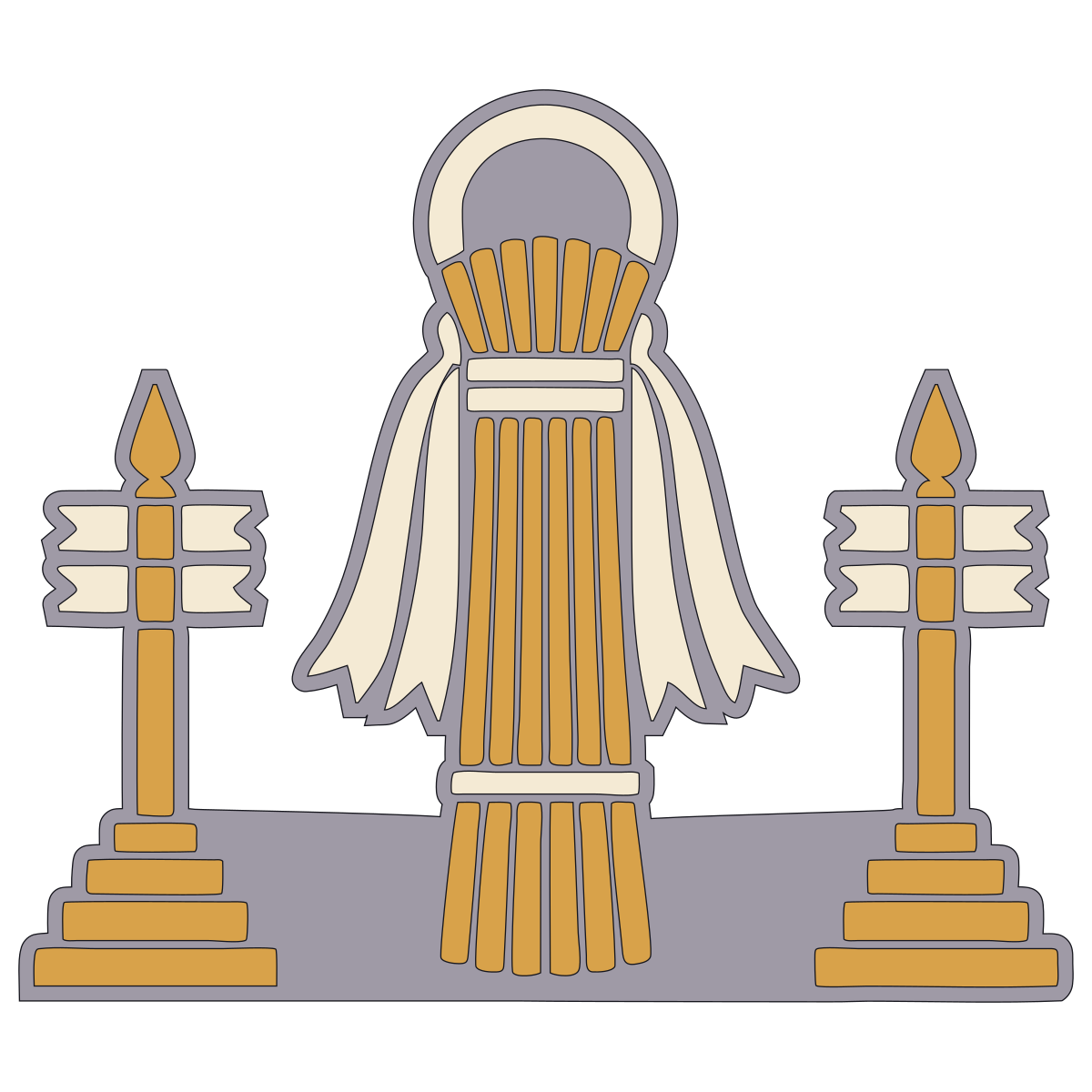 Reed-Bundle Ring-Post with Streamer (MUŠ3, Inanna) — Documented Sumerian Motif, Late Uruk–Jemdet Nasr preview