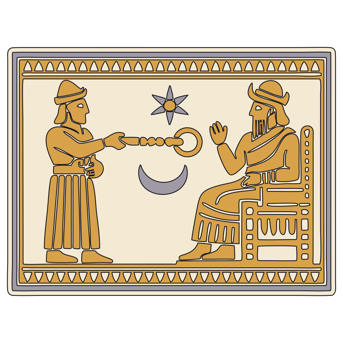 Rod and Ring — Documented Sumerian/Akkadian Motif, Ur III–Old Babylonian preview