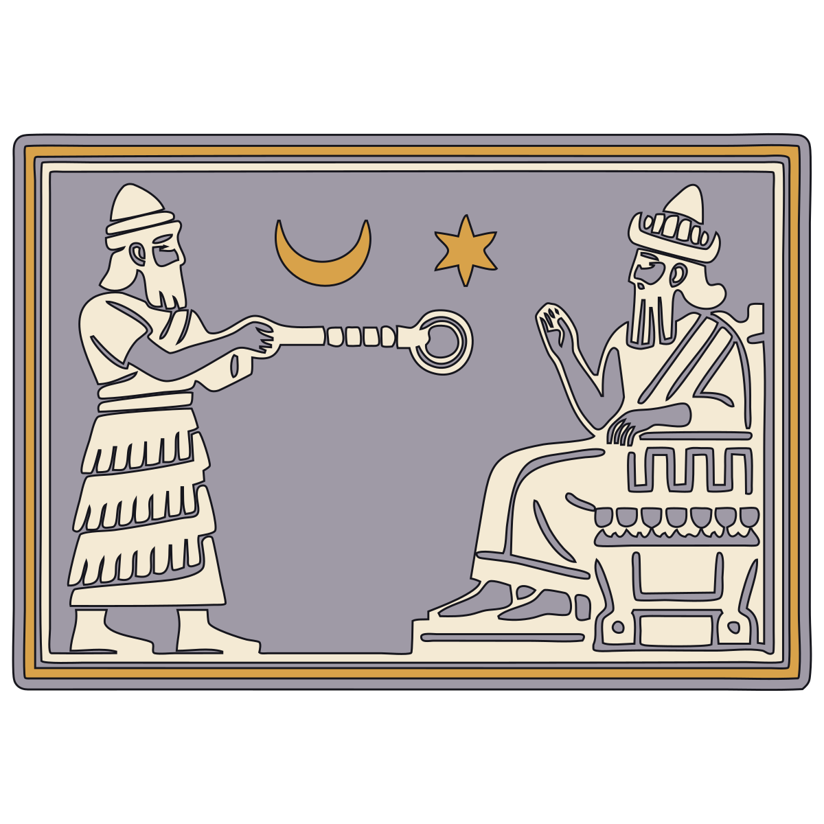 Rod and Ring — Documented Sumerian/Akkadian Motif, Ur III–Old Babylonian preview