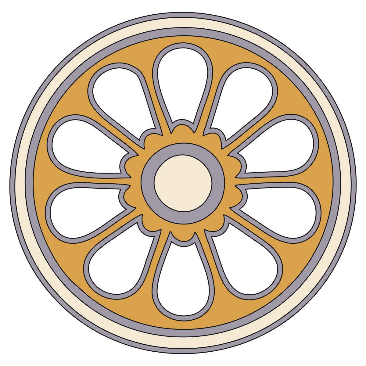 Rosette — Documented Sumerian Motif, Late Uruk–Early Dynastic preview