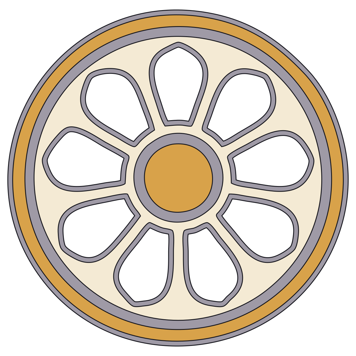 Rosette — Documented Sumerian Motif, Late Uruk–Early Dynastic preview