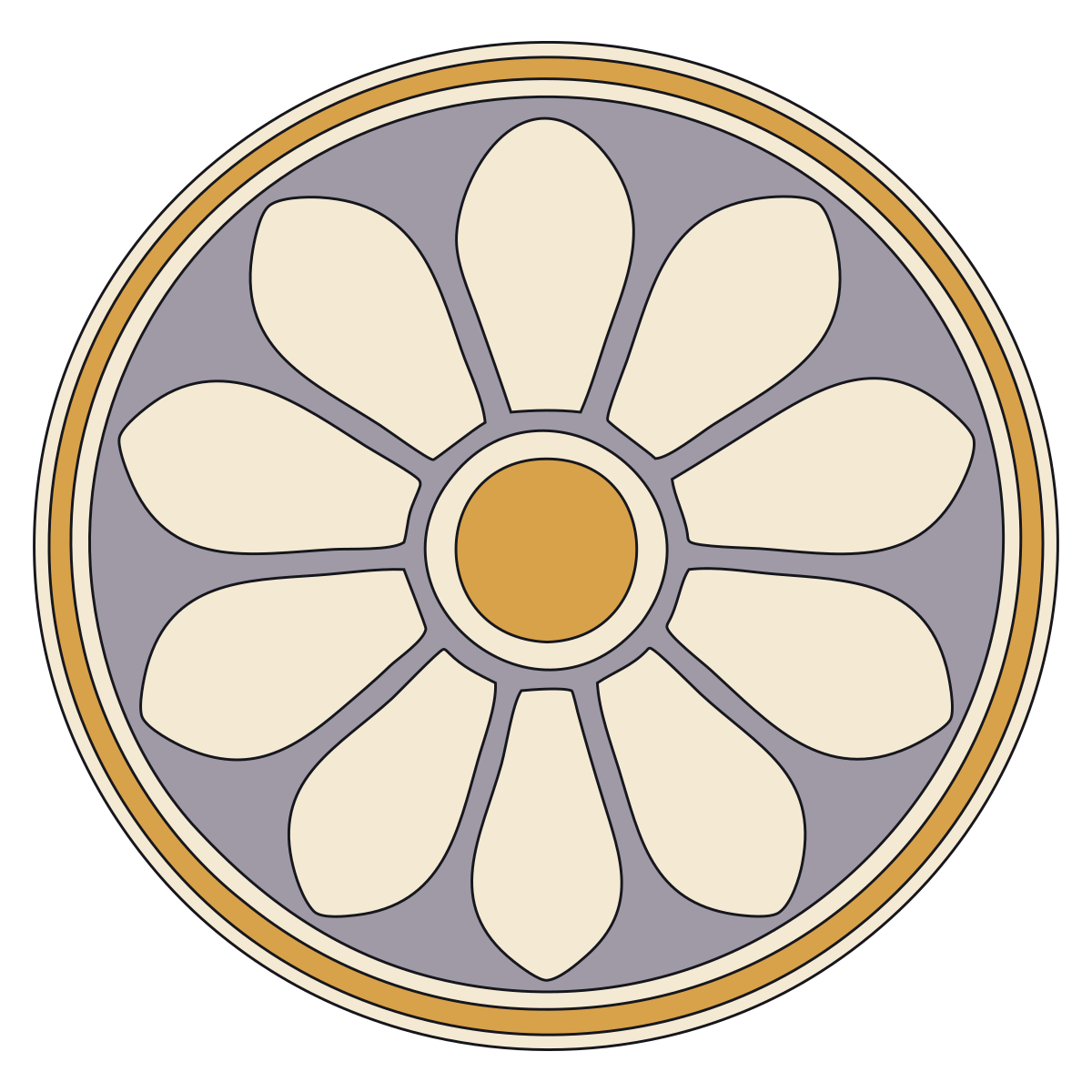 Rosette — Documented Sumerian Motif, Late Uruk–Early Dynastic preview