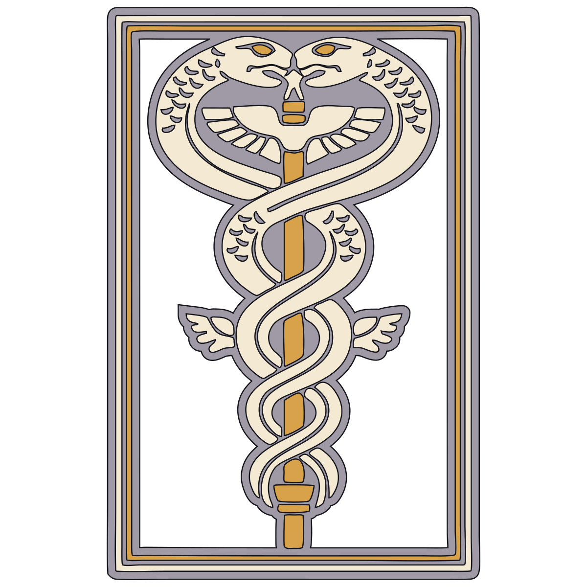 Twin Serpents on Staff (Ningishzida) — Documented Sumerian Motif, Lagash II / Ur III preview