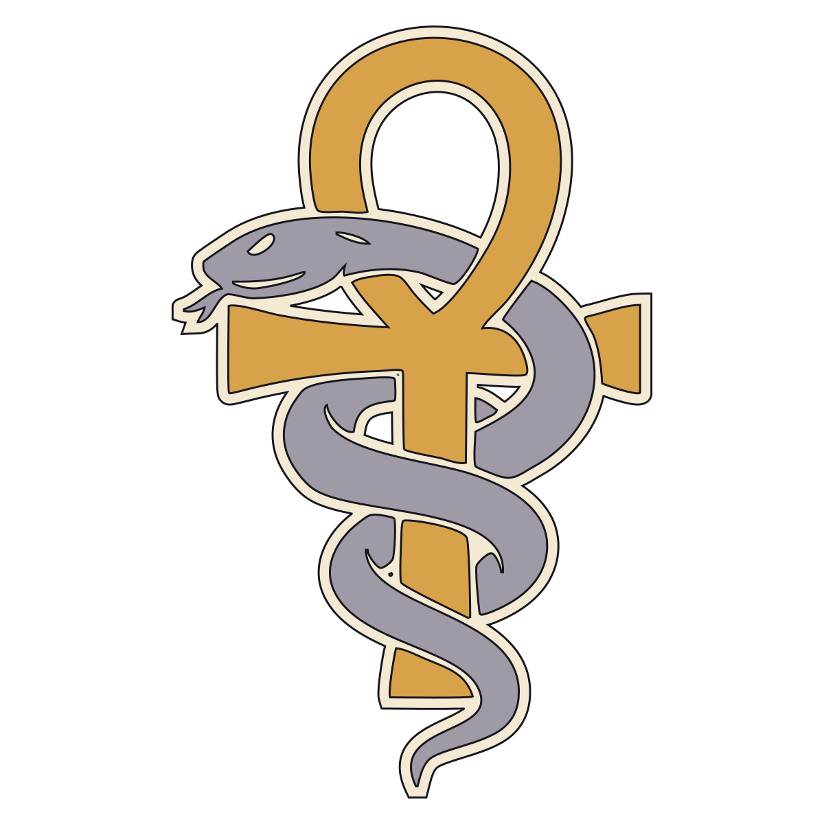 Ankh and Serpent Pin V2 preview