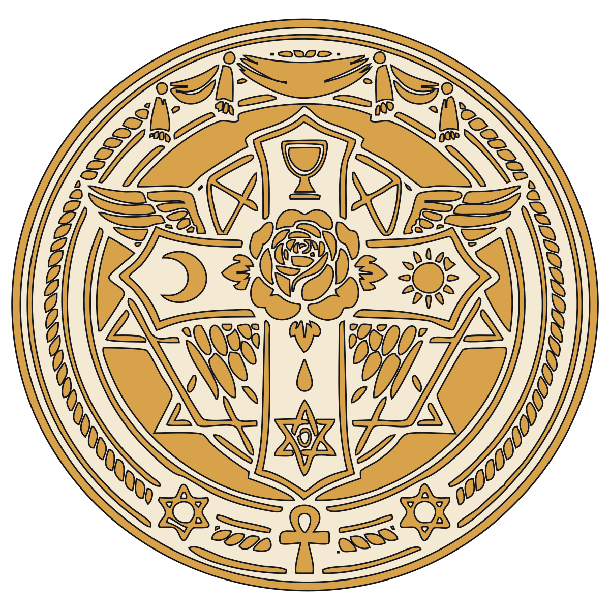 Golden Dawn Rose Cross Lamen preview