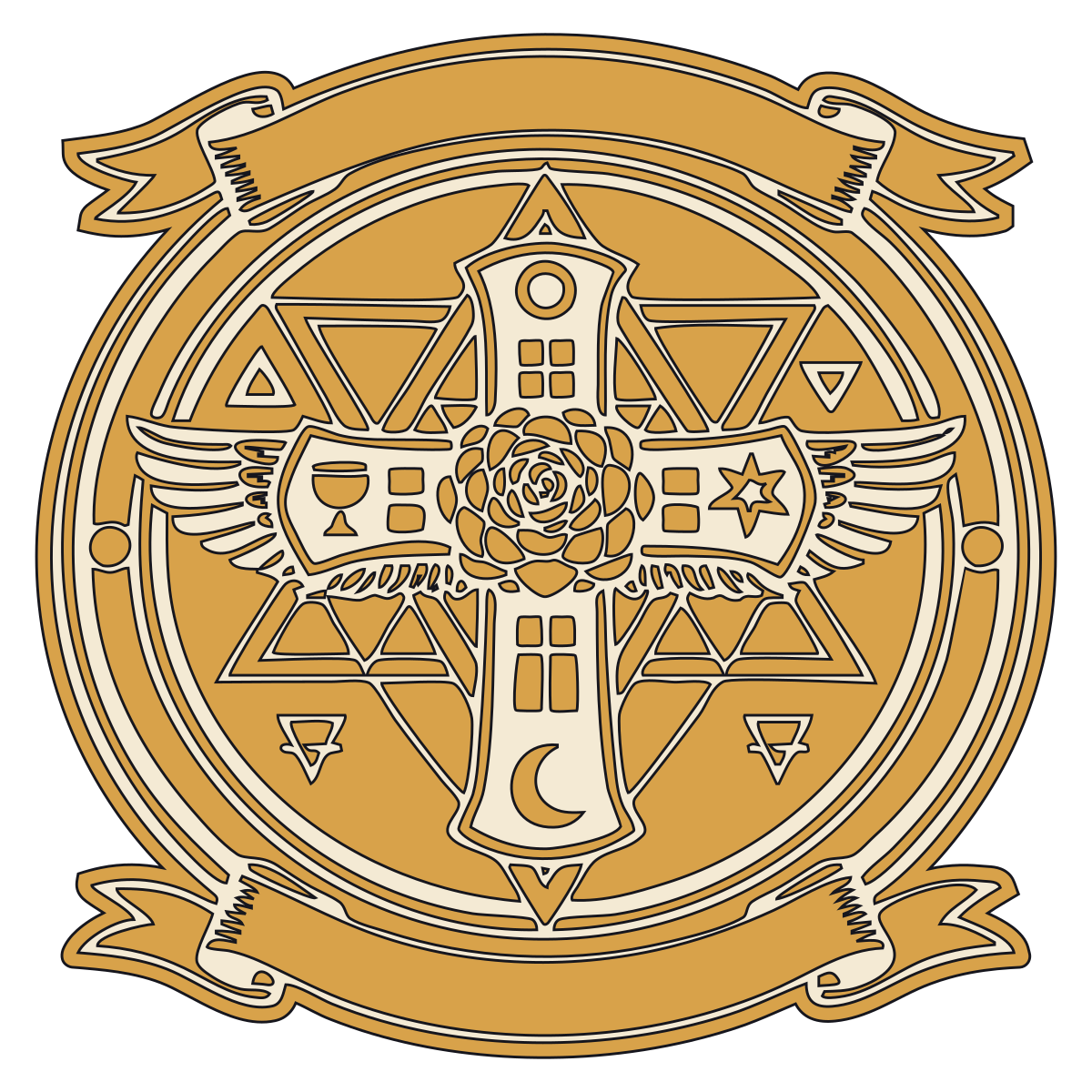 Golden Dawn Rose Cross Lamen preview