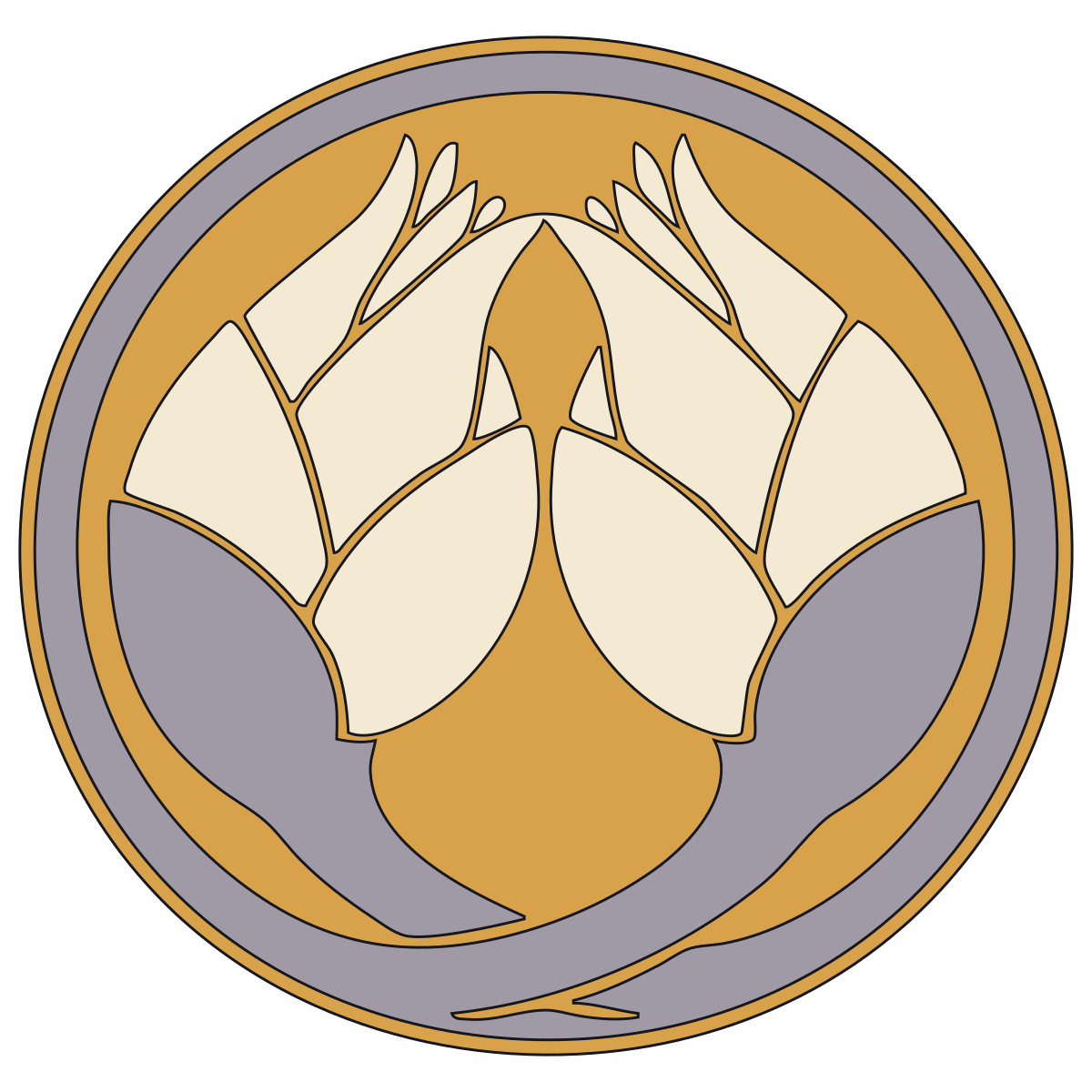 Embracing Myōga Crest (Daki-Myōga-mon) — Documented Kamon Motif, Muromachi–Edo V2 preview