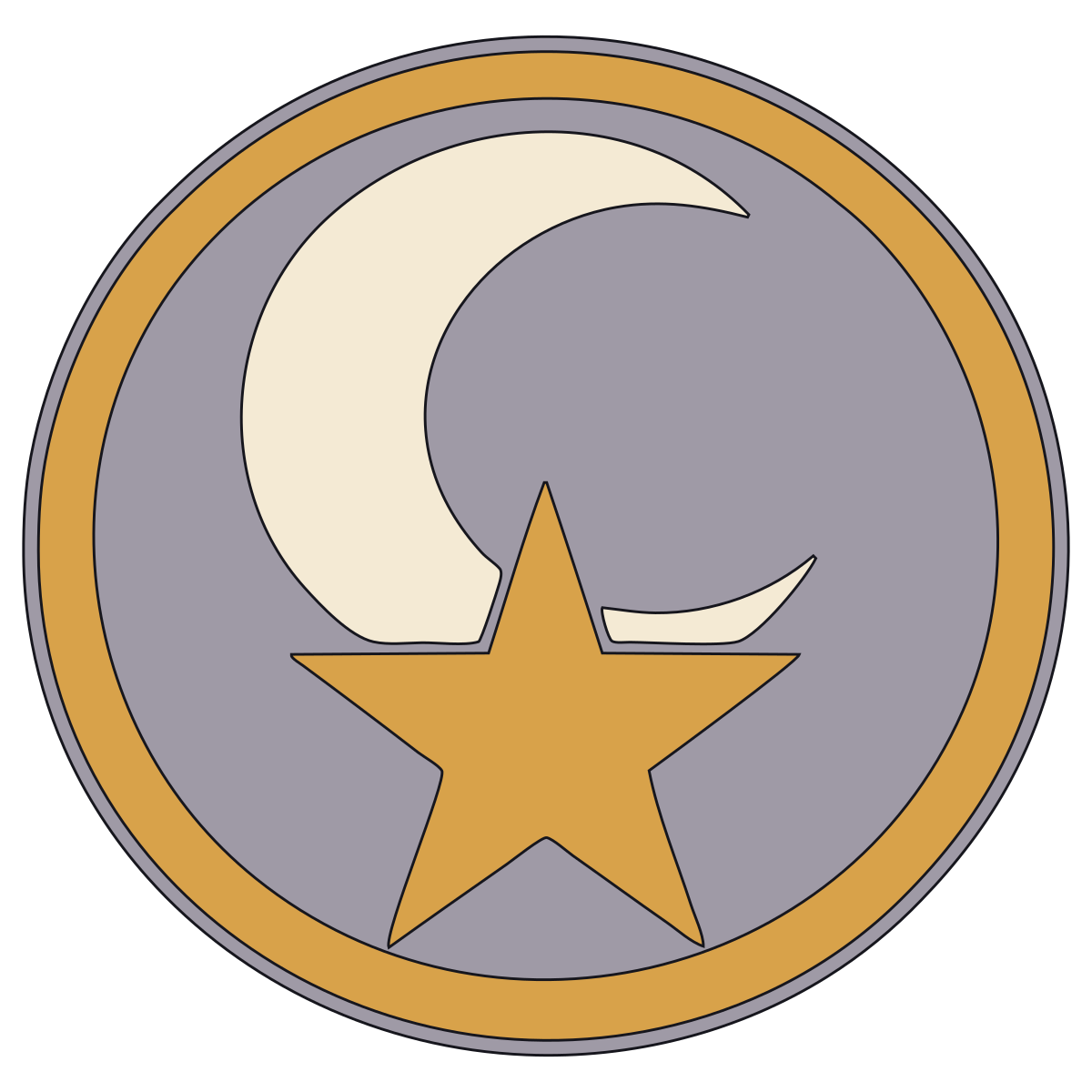 Moon Crest (Tsuki-mon / Tsuki-Boshi) — Documented Kamon Motif, Muromachi–Edo V2 preview
