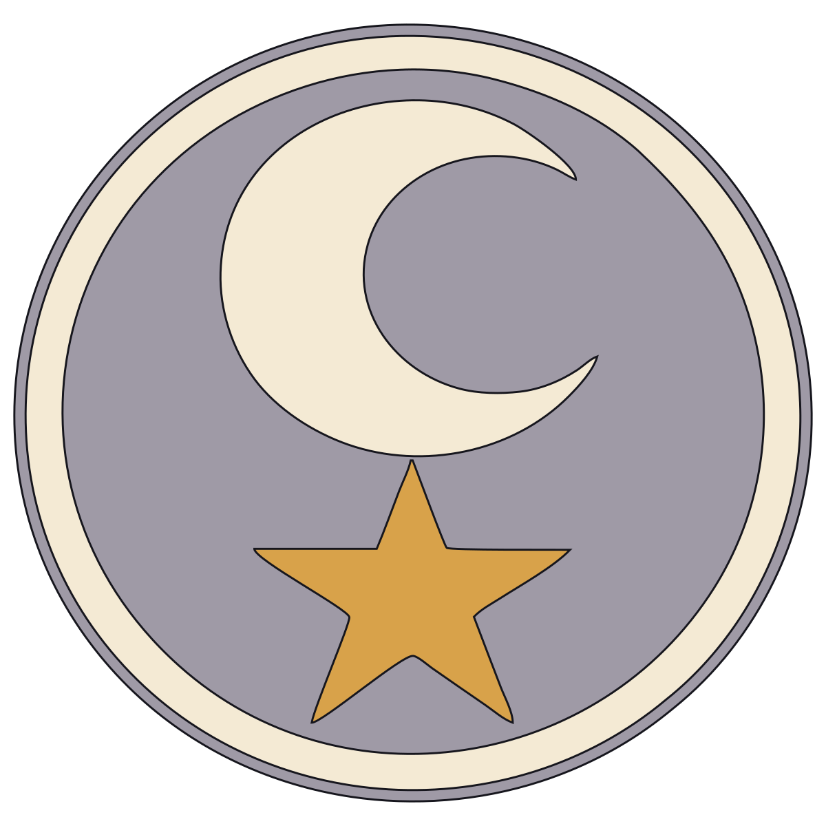 Moon Crest (Tsuki-mon / Tsuki-Boshi) — Documented Kamon Motif, Muromachi–Edo V3 preview