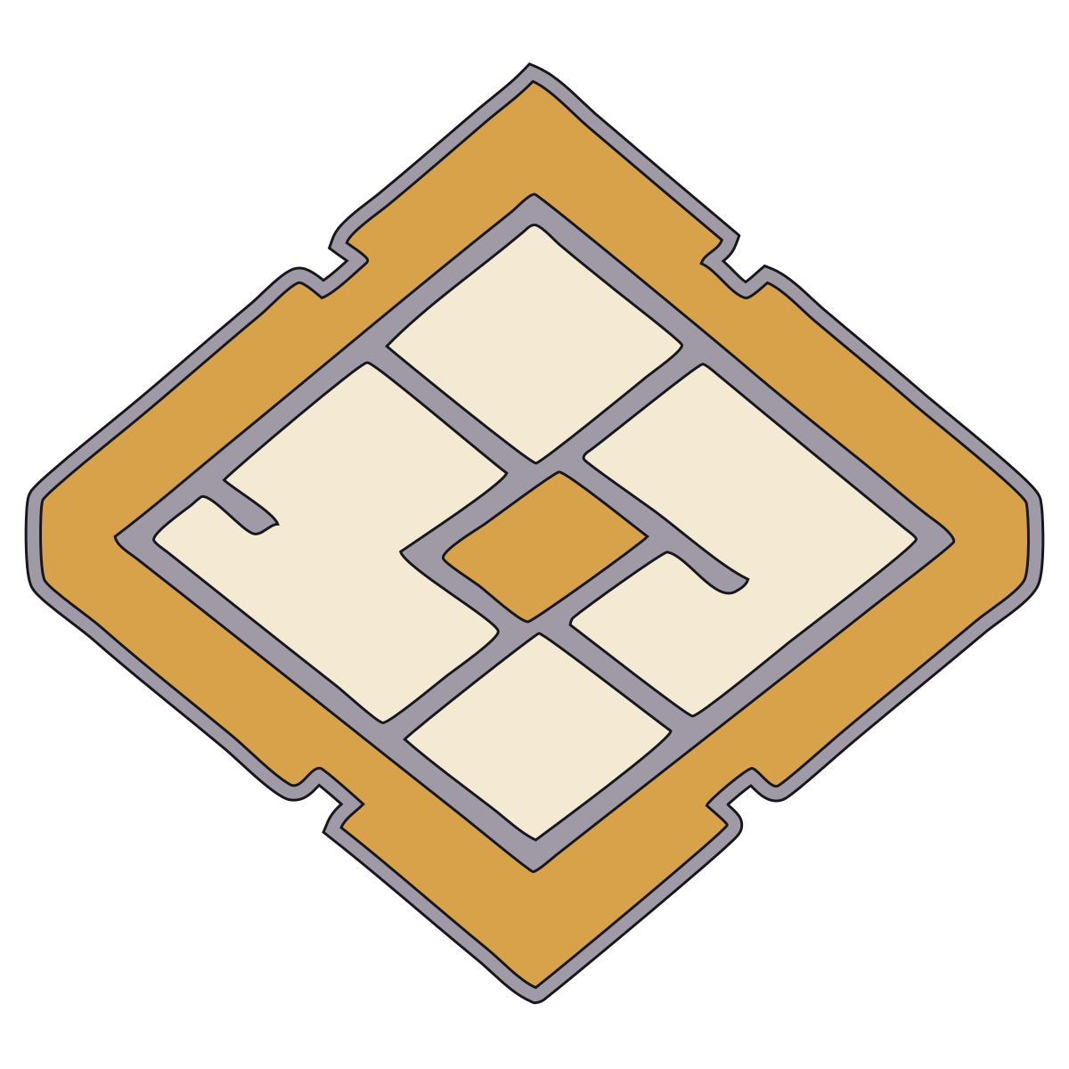 Pine-Bark Lozenge Crest (Matsukawa-Bishi-mon) — Documented Kamon Motif, Muromachi–Edo preview