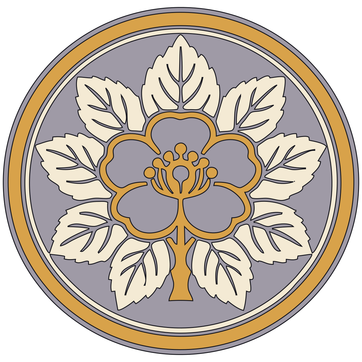 Tachibana Citrus Crest (Yakushiji Tachibana-mon) — Documented Kamon Motif, Muromachi–Edo preview