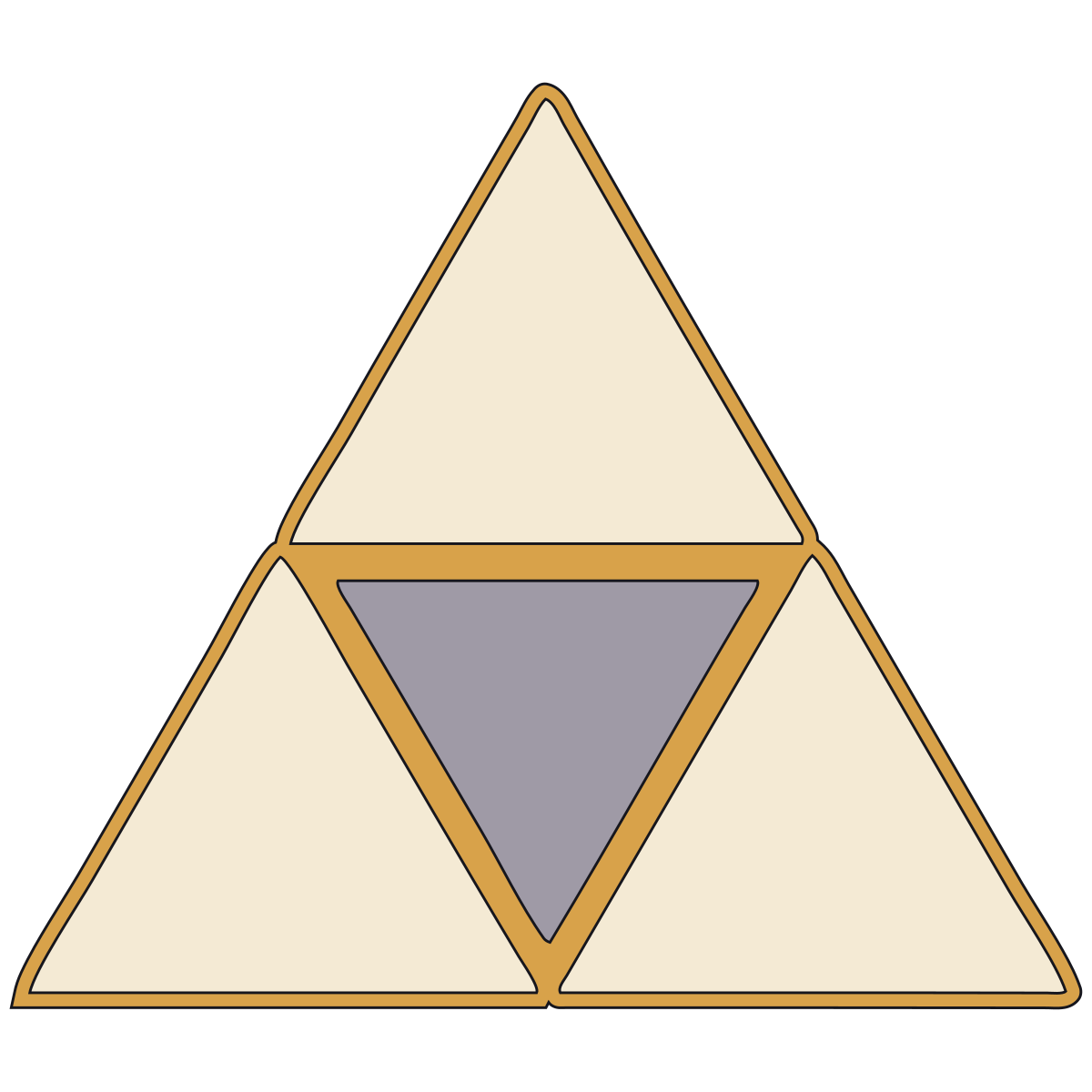 Three-Scale Crest (Mitsu-Uroko-mon / Hōjō 1272 Flag Type) — Documented Kamon Motif, Kamakura–Edo preview