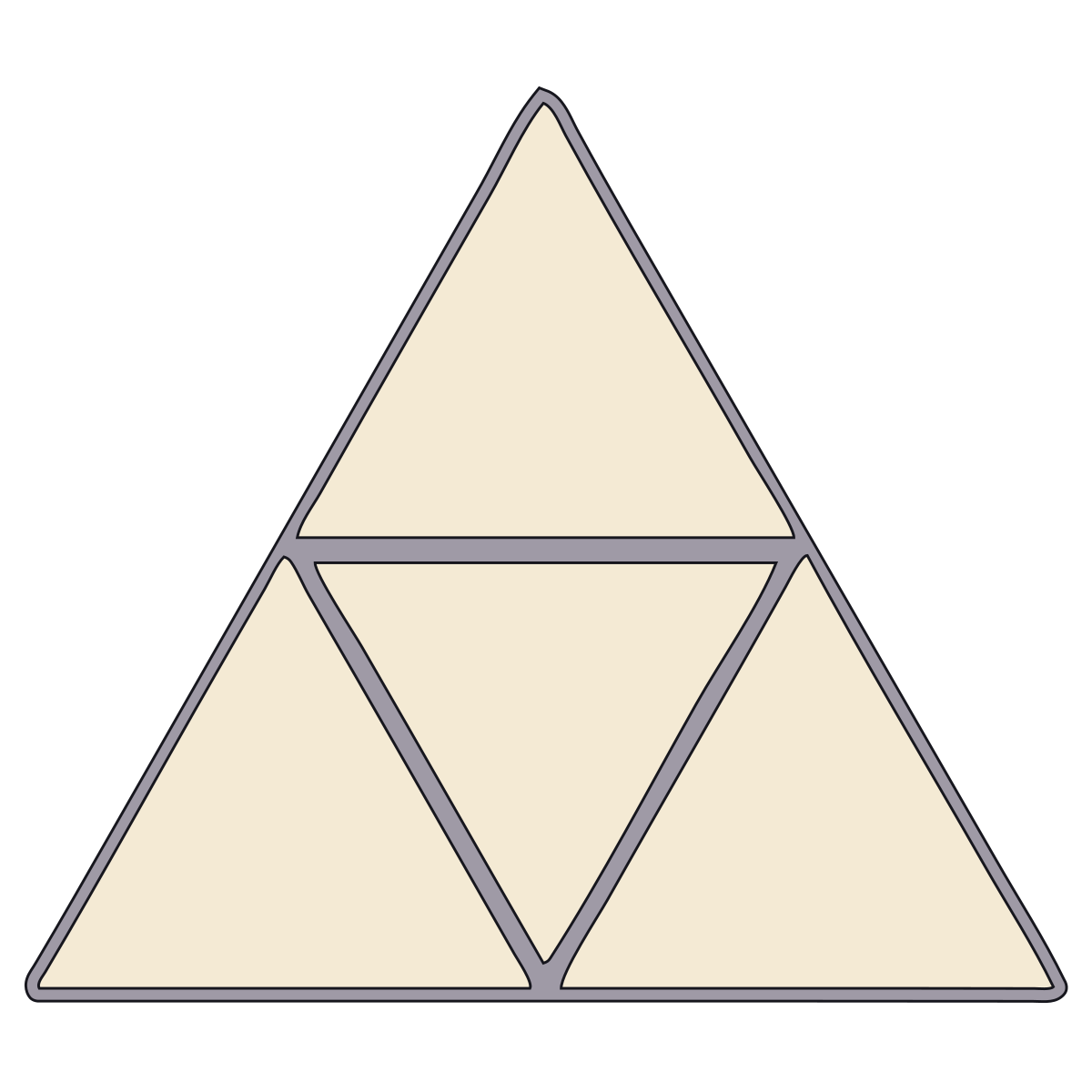 Three-Scale Crest (Mitsu-Uroko-mon / Hōjō 1272 Flag Type) — Documented Kamon Motif, Kamakura–Edo V3 preview
