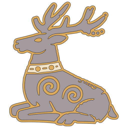 Seated Antlered Deer V2 preview